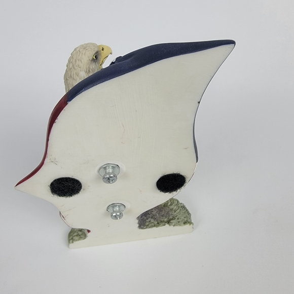Bald Eagle 1999USA Flag American Statue  Hanging Realistic Life Symbols Ceramic - Picture 7 of 8